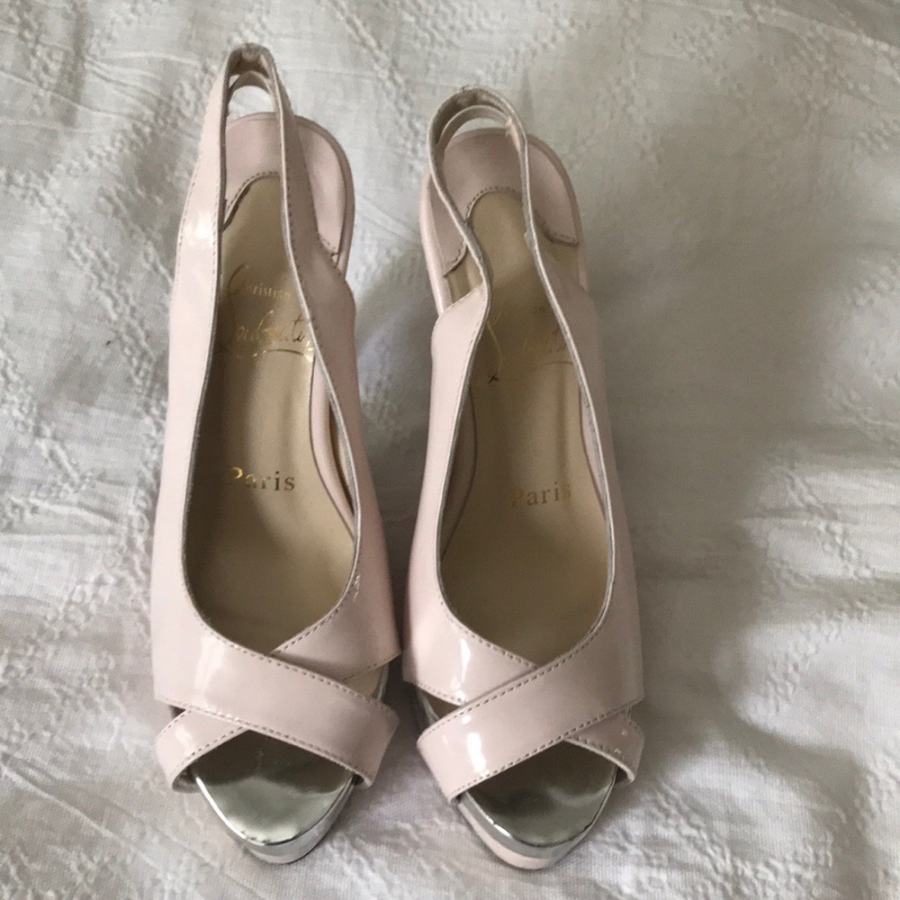 Christian Louboutin Tan Platform